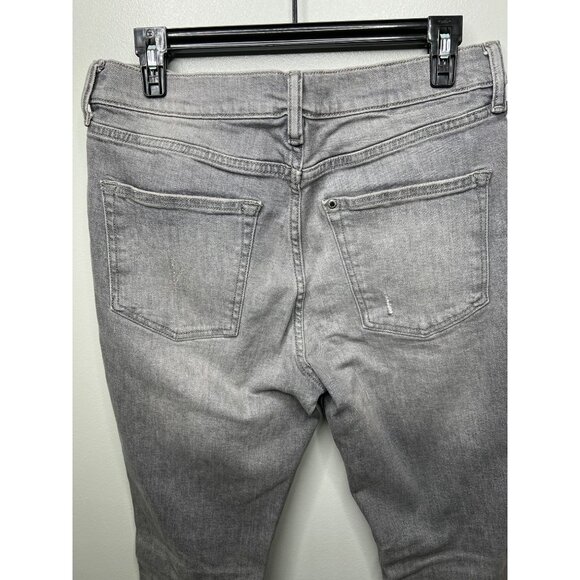 H&M Mens Distressed Grey Skinny Jeans Cotton/Elastane Size 32/32 - Picture 8 of 14